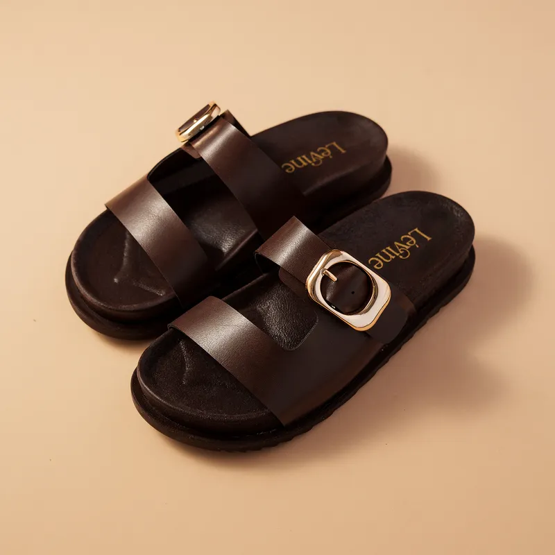 Mules LÉVINE Élora Buckle (Ref-2345)
