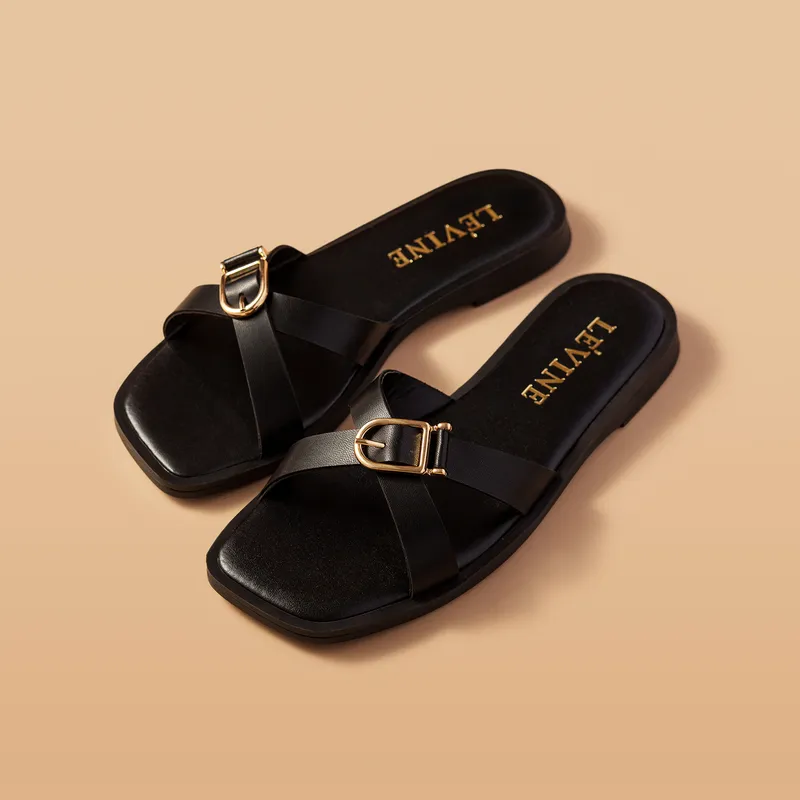 Mules LÉVINE Serena Buckle (Ref-2346)
