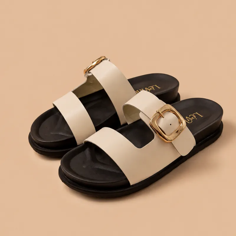 Mules LÉVINE Élora Buckle (Ref-2345)