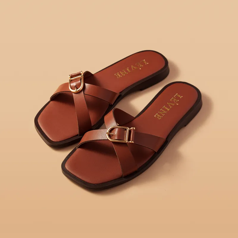 Mules LÉVINE Serena Buckle (Ref-2346)